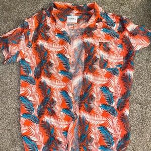 Men’s Tropical Short Sleeve Collared Shirt